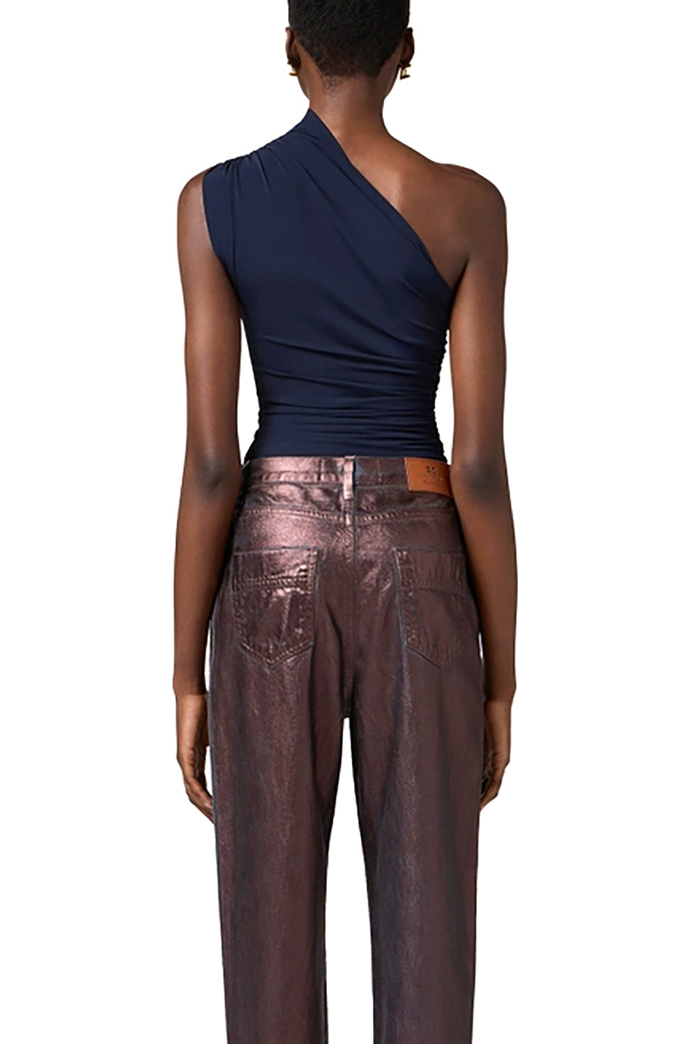  Elisabetta Franchi Top Monospalla Oltremare Woman - 3