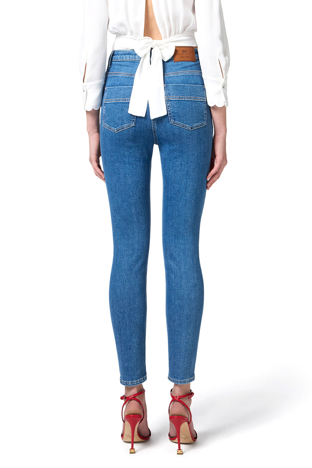  Elisabetta Franchi Jeans Skinny Light Blue Woman - 3