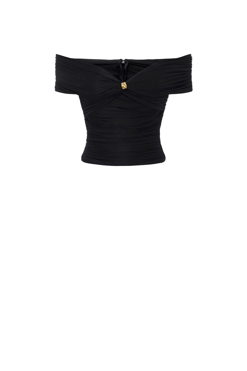  Elisabetta Franchi Top Stretch Nero Woman - 1