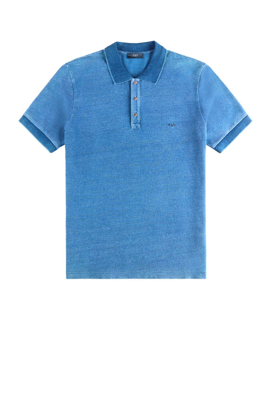  Fay Polo Piquet Cobalto Uomo - 1