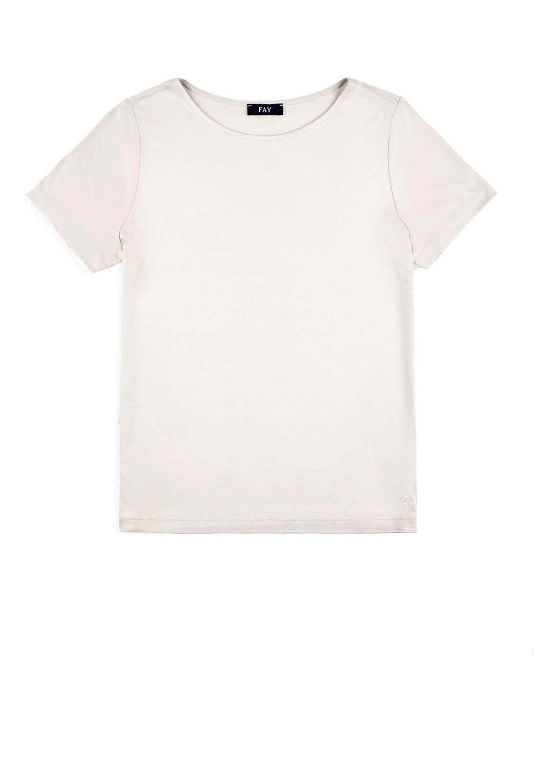  Fay T-shirt In Jersey Bianco Latte Woman - 1