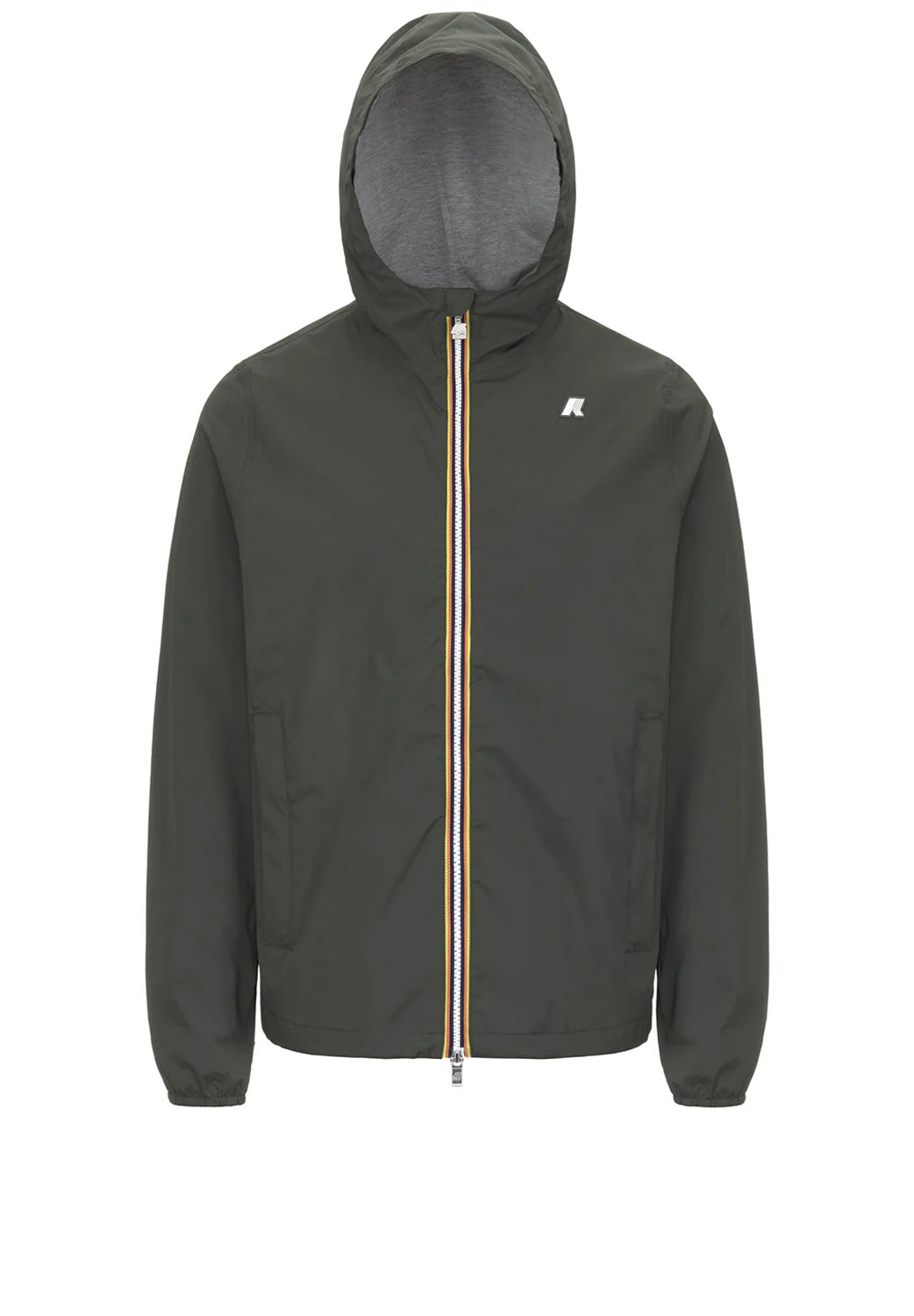 K-way Giacca Jack Stretch Nylon Green - Black Uomo - 1