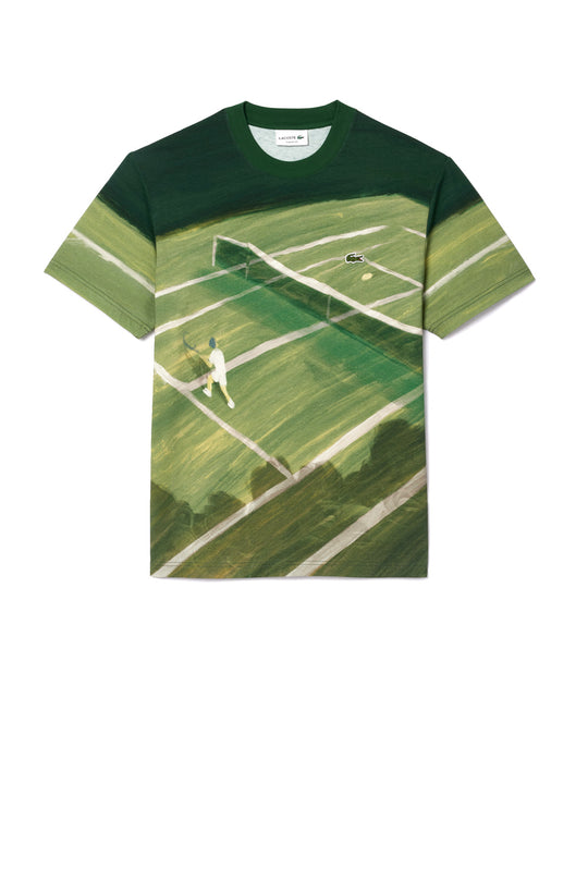 Lacoste T-shirt Stampa Allover