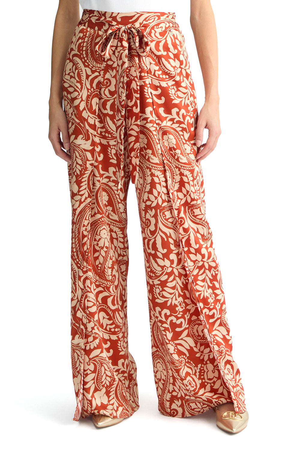  Liu Jo Pantaloni In Twill Terracotta Woman - 2