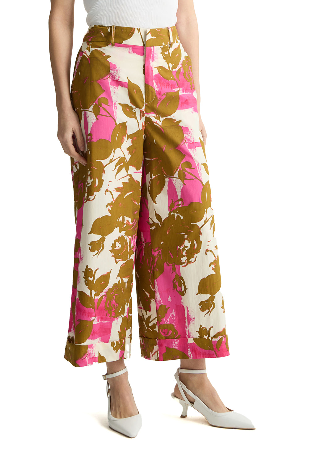 Liu Jo Pantaloni A Palazzo Pink Woman - 2
