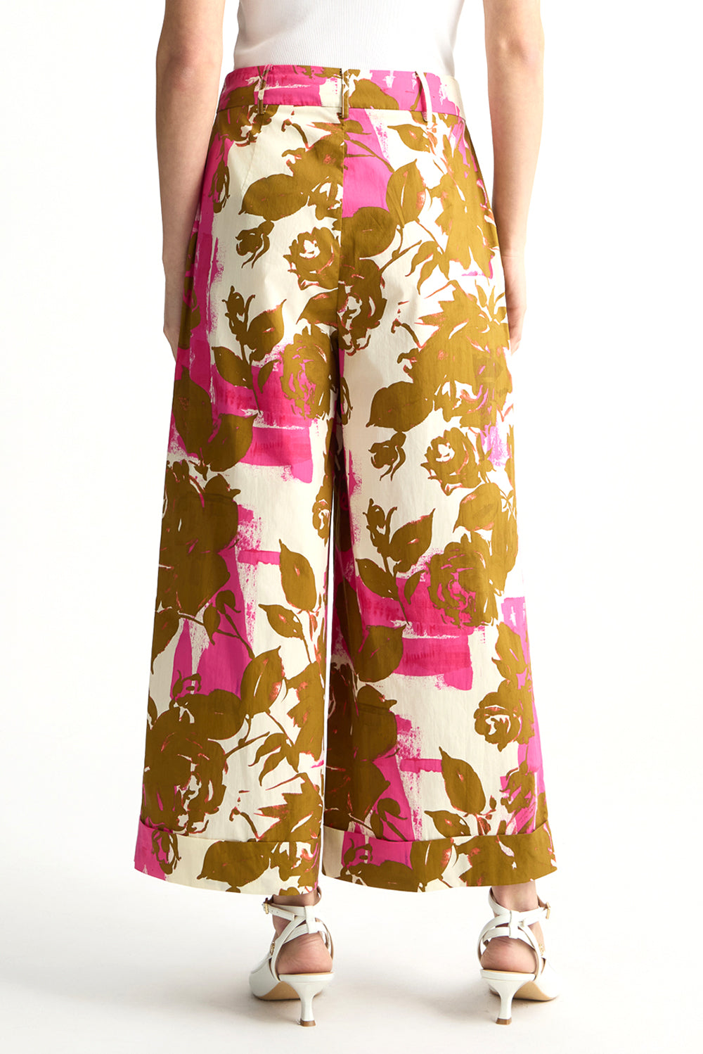  Liu Jo Pantaloni A Palazzo Pink Woman - 3