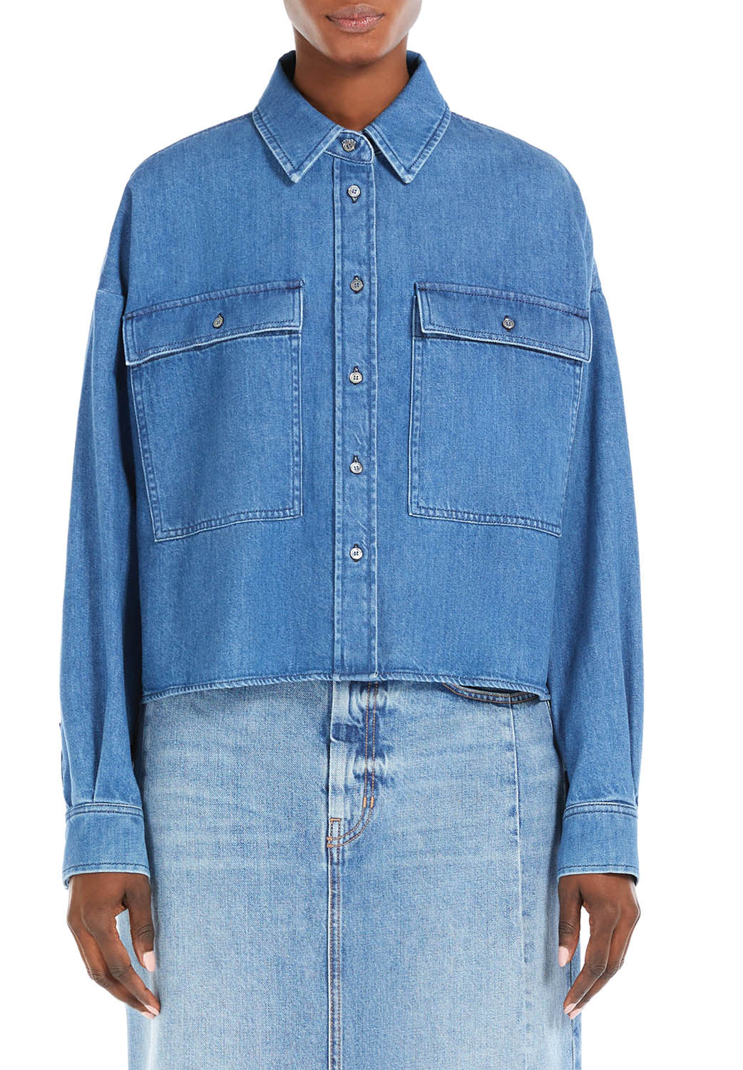  Max Mara Camicia Zemira Blu Woman - 2
