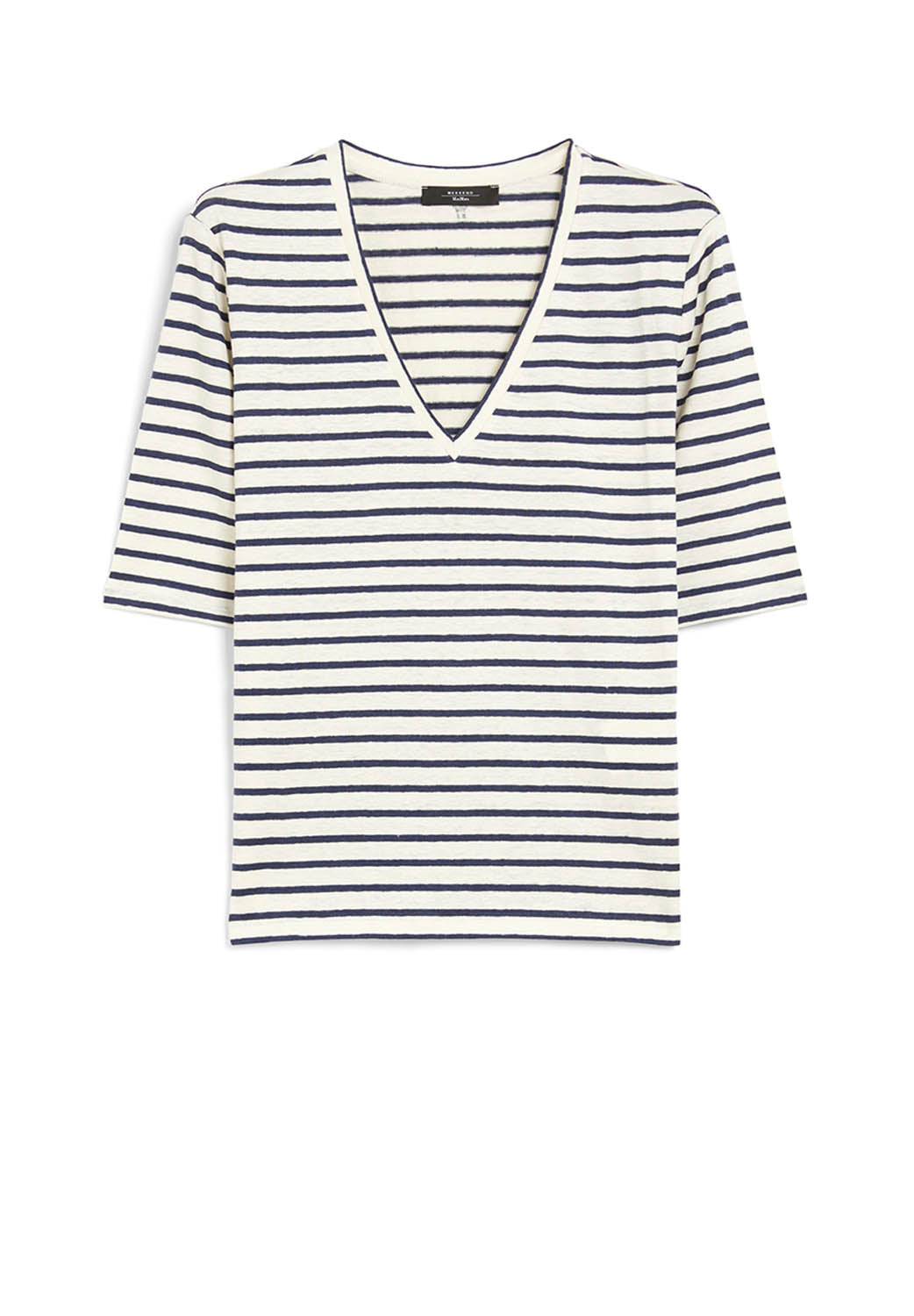  Max Mara T-shirt Lino Opzione Navy Woman - 1