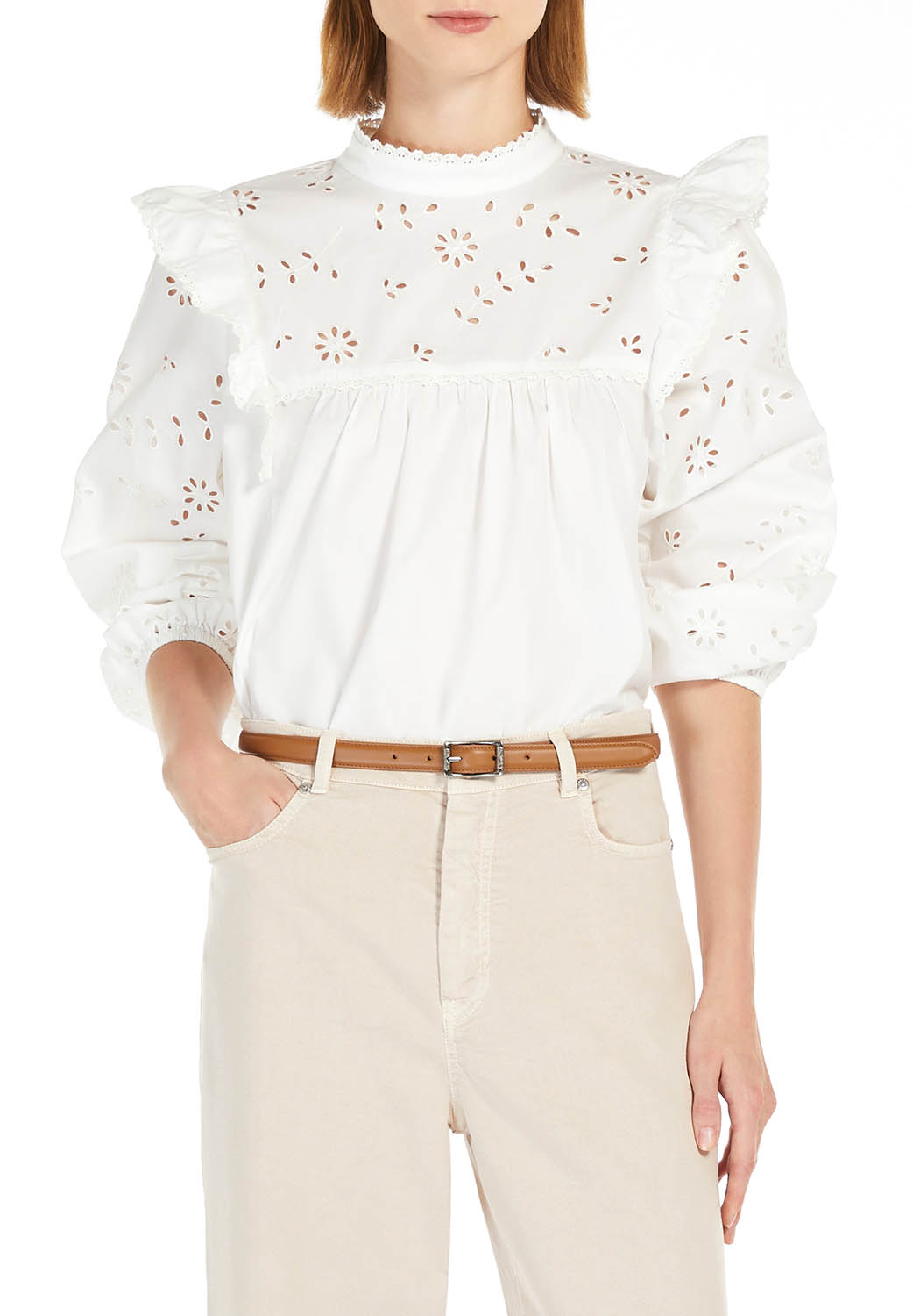  Max Mara Top Taddeo White Woman - 1