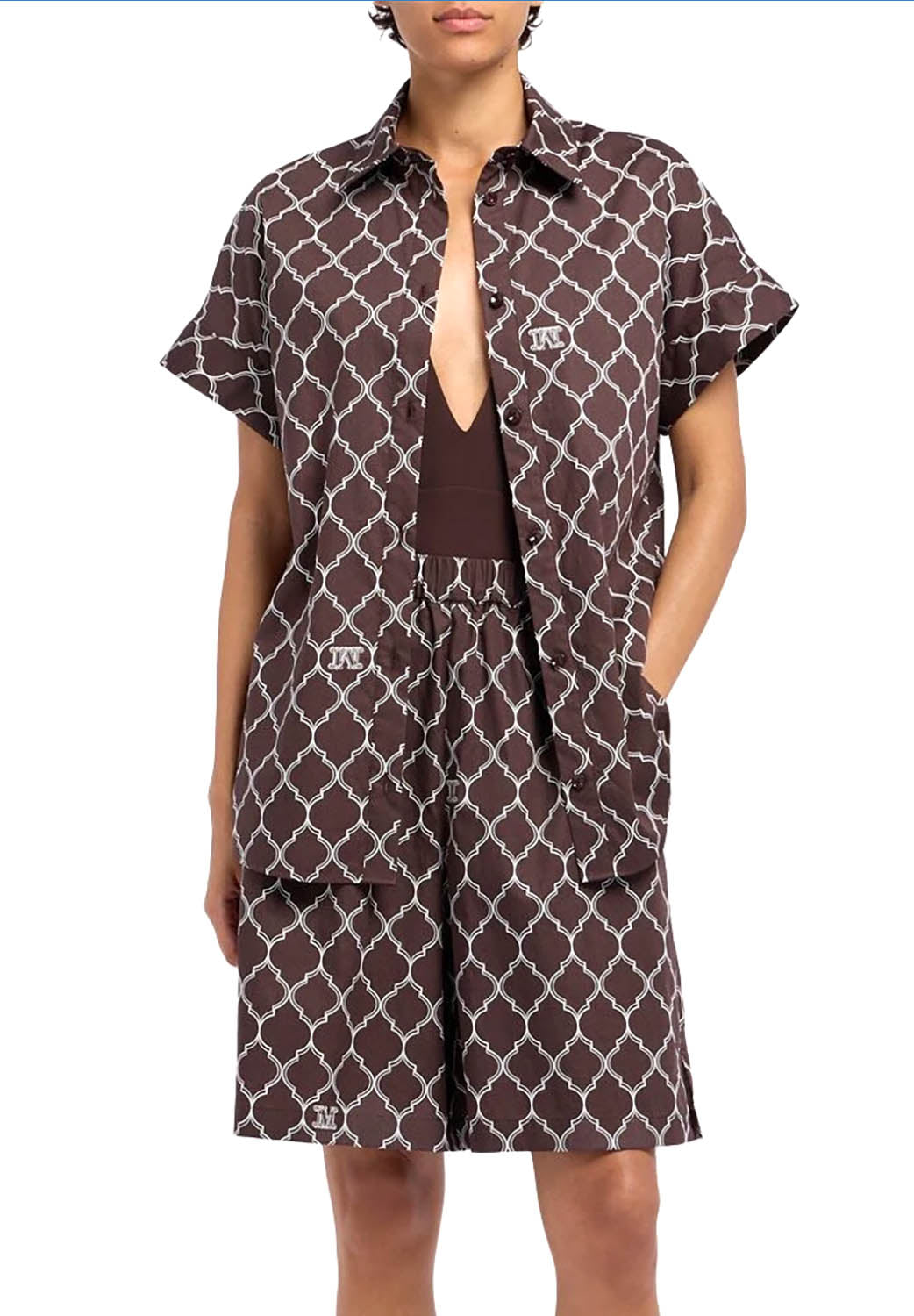  Max Mara Camicia Sponda Coffee Woman - 2