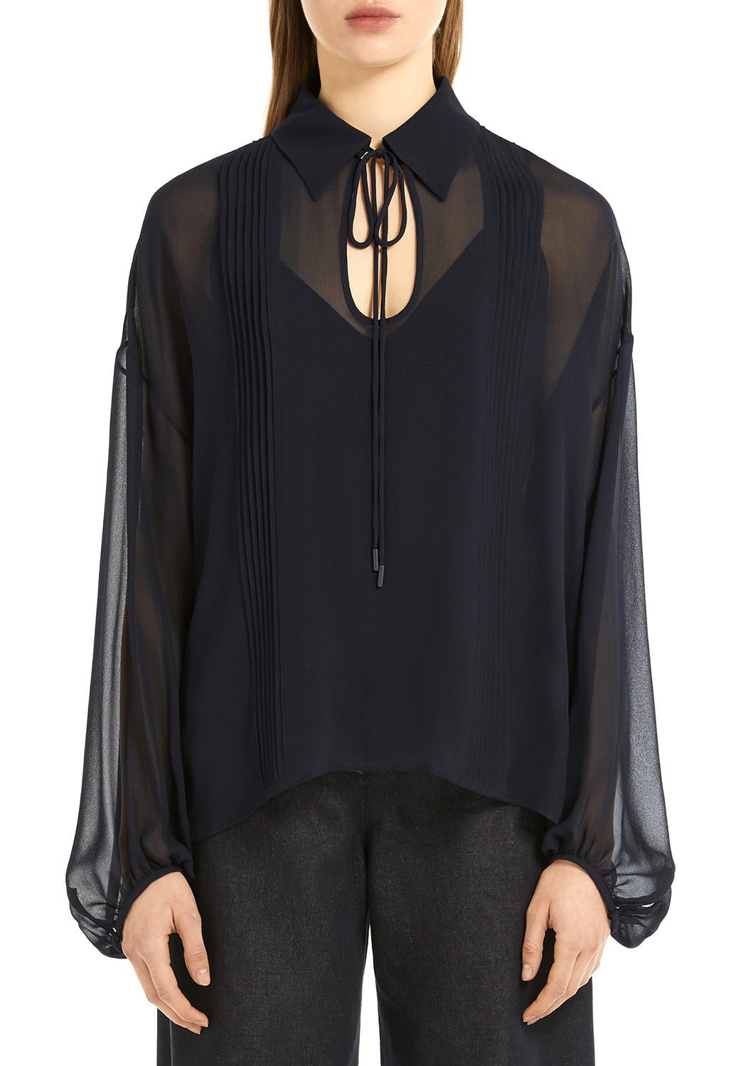  Max Mara Top Valdai Blu Notte Woman - 2