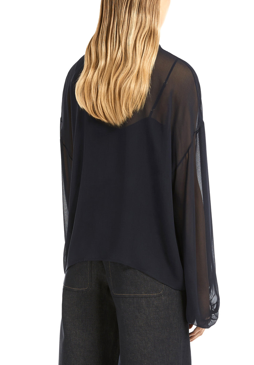  Max Mara Top Valdai Blu Notte Woman - 3