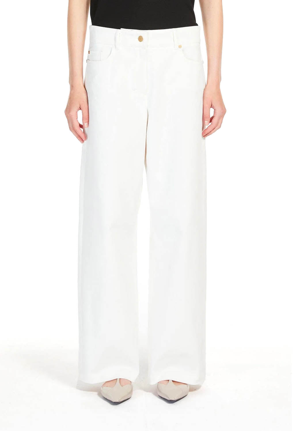  Max Mara Pantaloni Marianna White Woman - 2