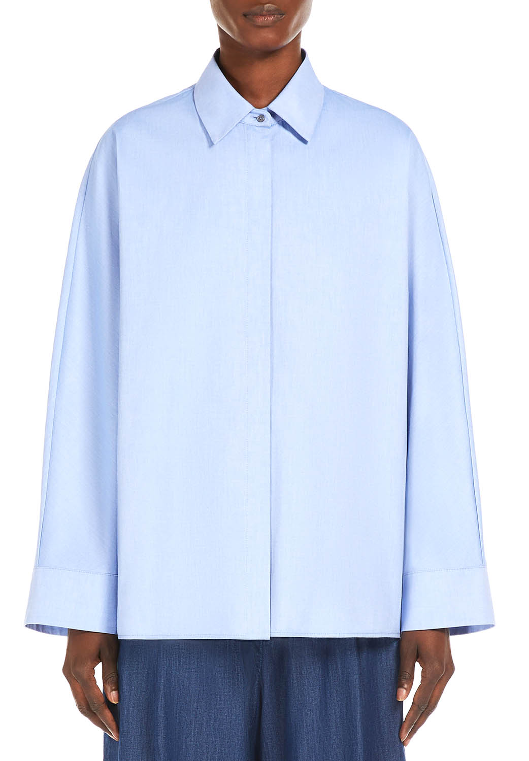  Max Mara Camicia Conero Light Blue Woman - 2
