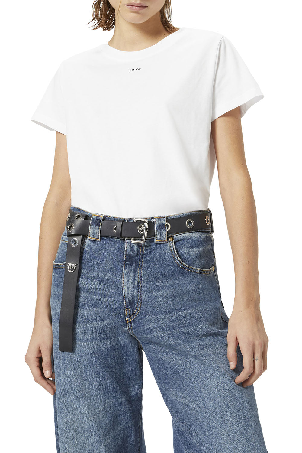  Pinko T-shirt Basico Bianco Woman - 2