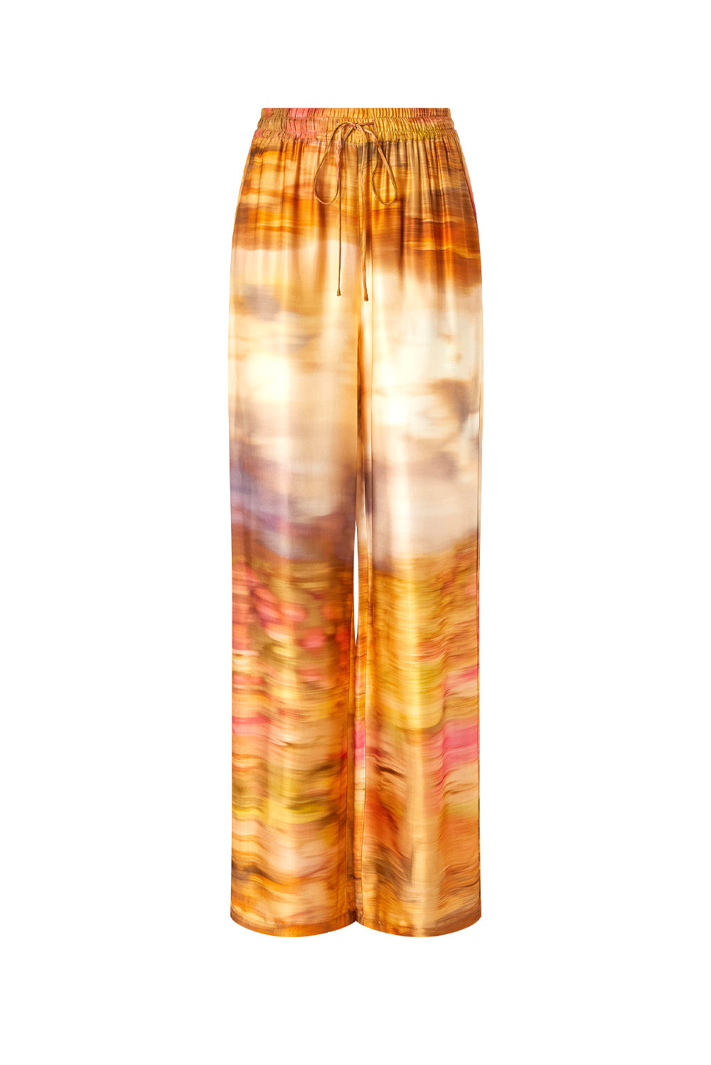  Pinko Pantaloni Ampi Purple Rain Multi Woman - 1