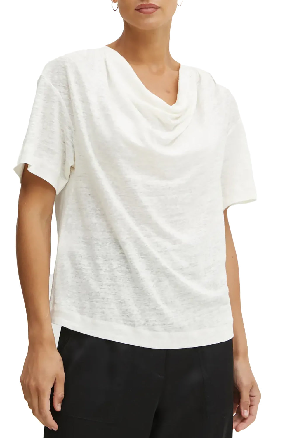  Pinko Top In Lino Bianco Woman - 2