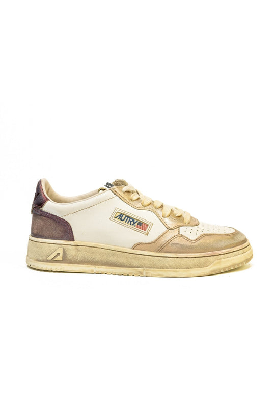 Autry Sneakers Medalist Low Vinted in pelle spazzolata