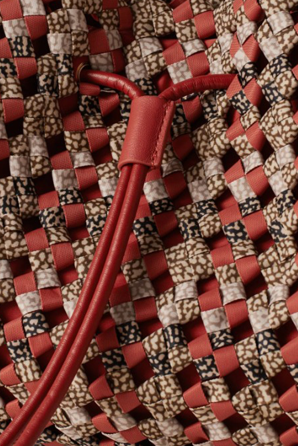  Borbonese La Nido Bag Medium Red Papaya Woman - 4