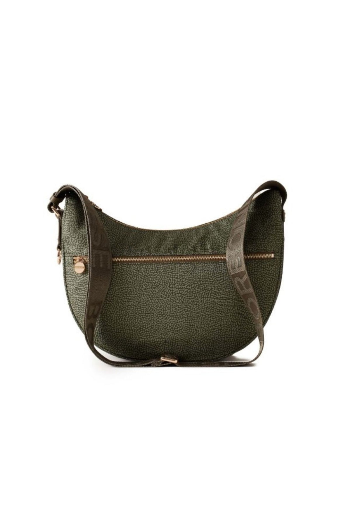  Borbonese Eco Line Luna Bag Middle Olive Woman - 1