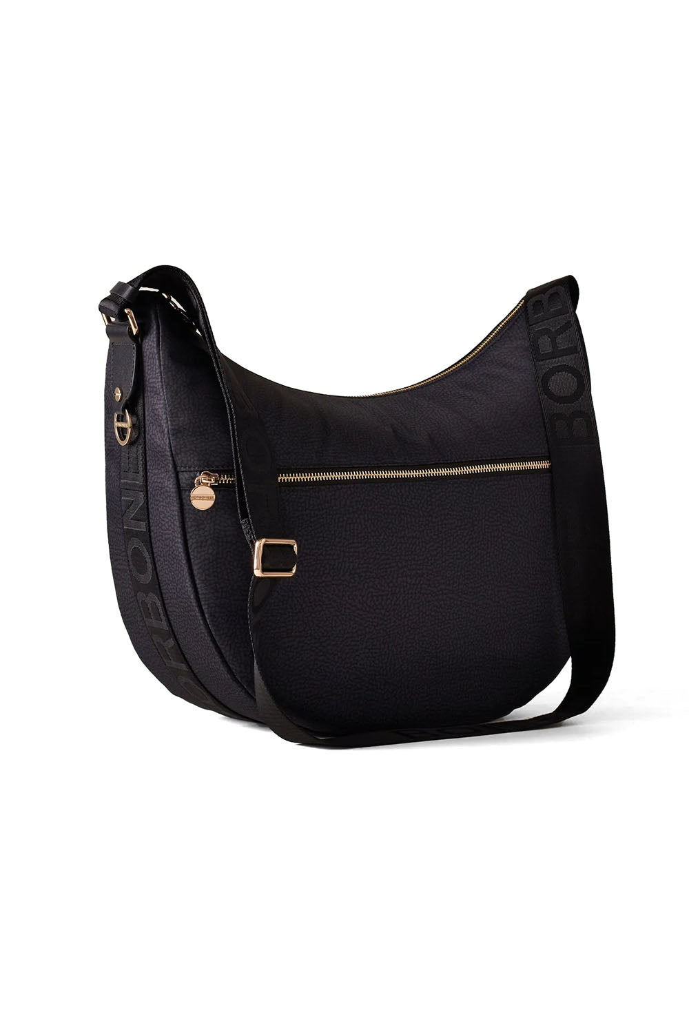  Borbonese Eco Line Luna Bag Medium Black Woman - 2