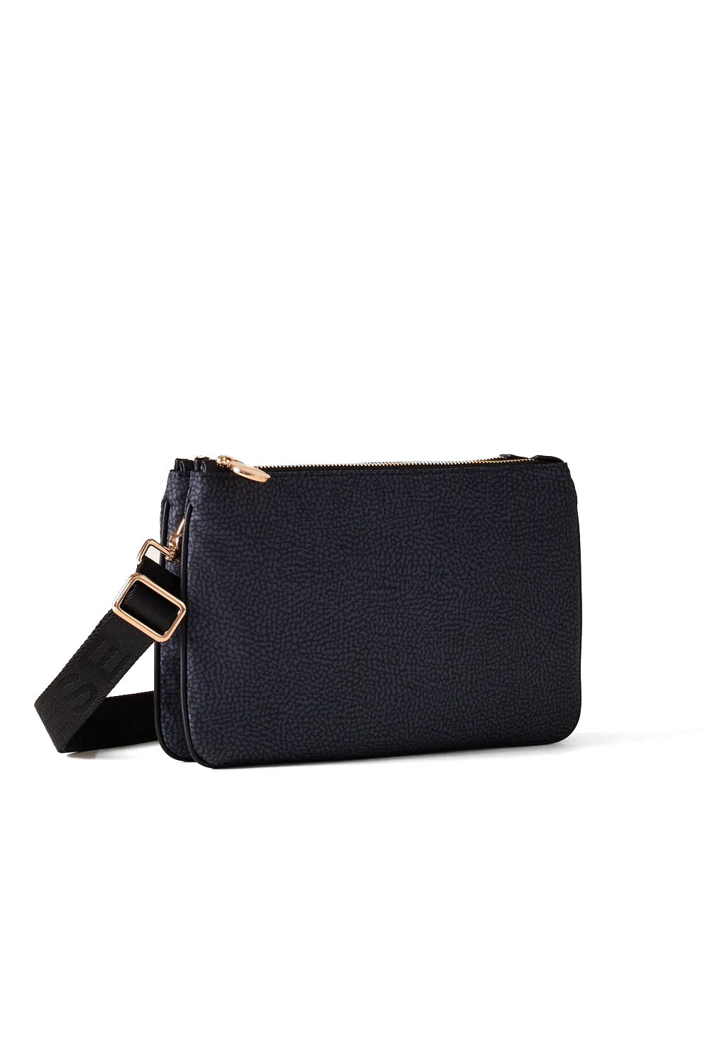  Borbonese Eco Line Tracolla Small Nero Woman - 2