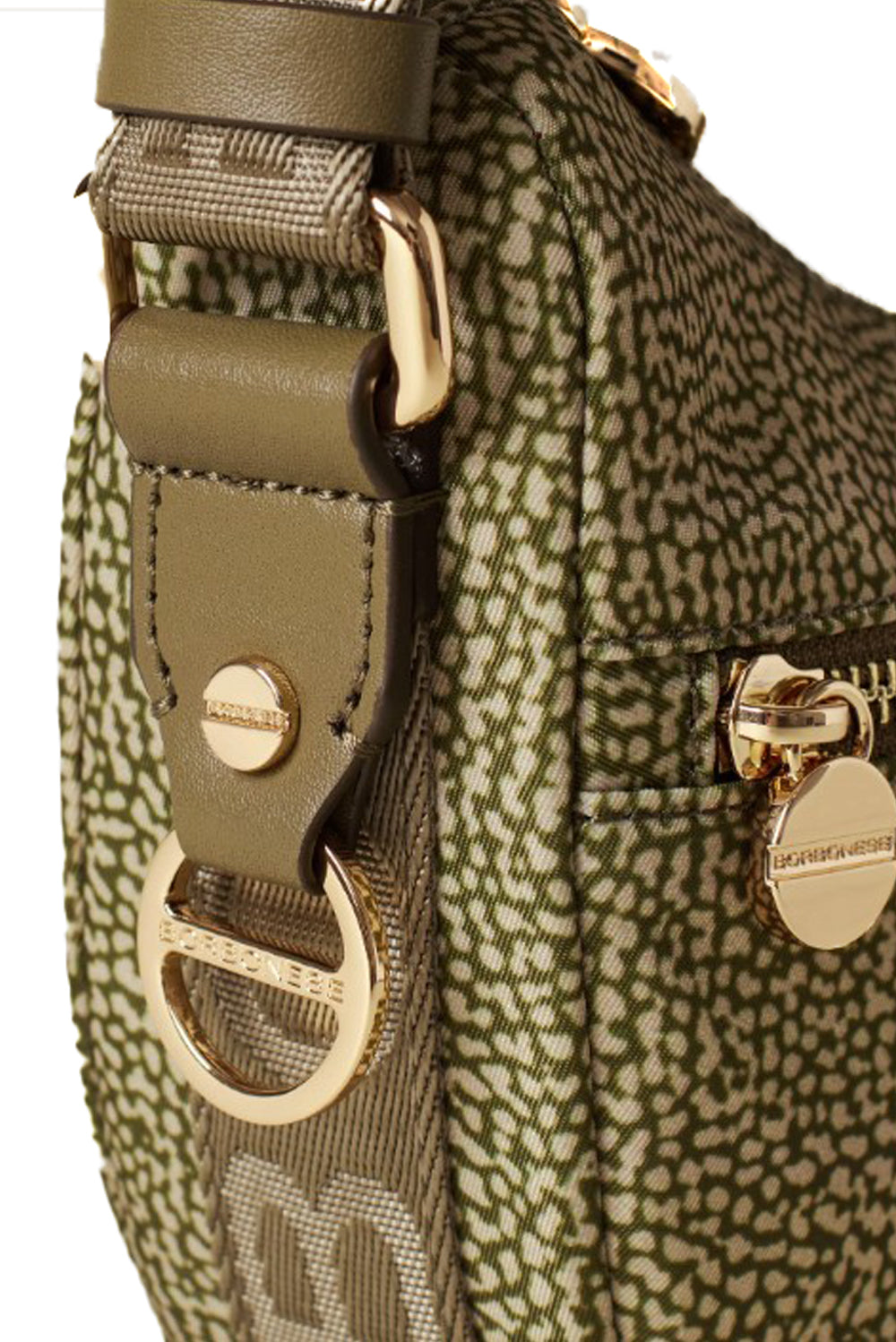  Borbonese Eco Line Luna Bag Mini Olive Woman - 4
