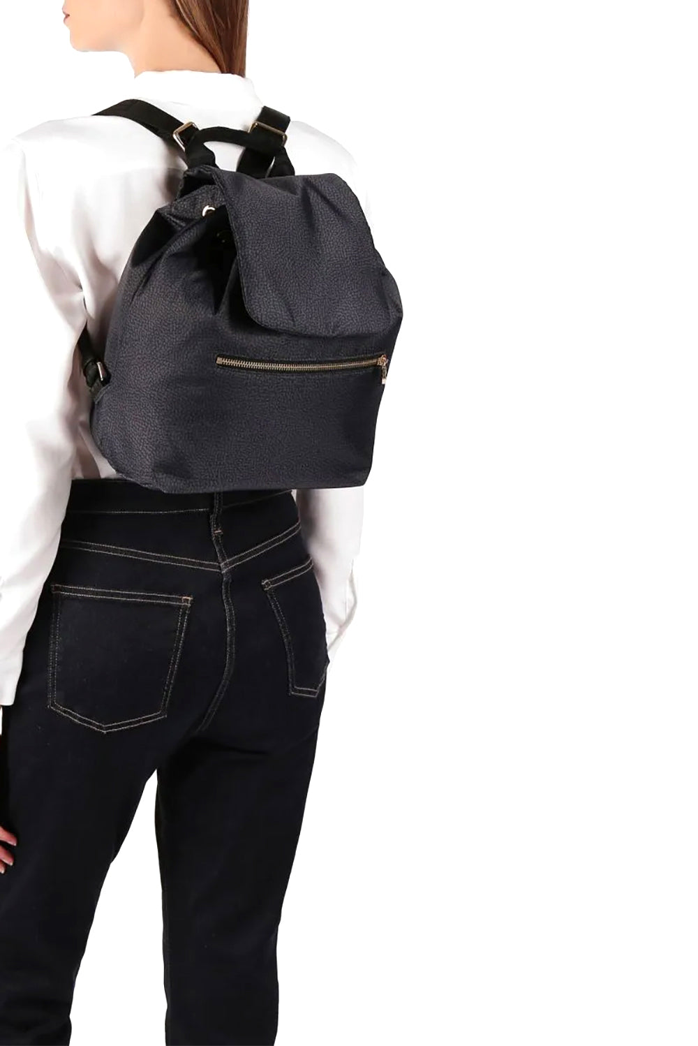  Borbonese Eco Line Zaino Medium Nero Woman - 4