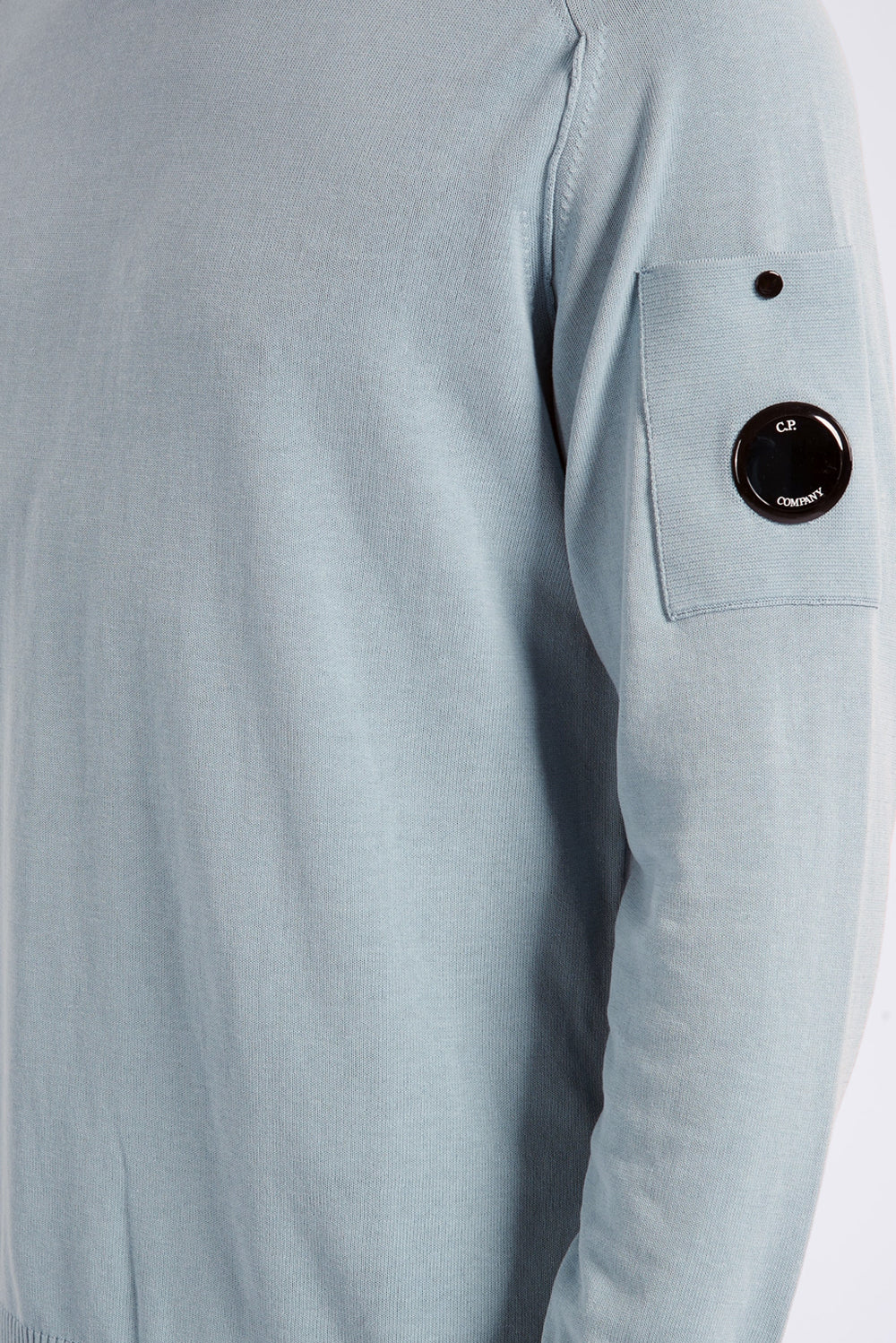  Cp Company C.p. Company Maglione Con Lens Silver Blue Uomo - 2