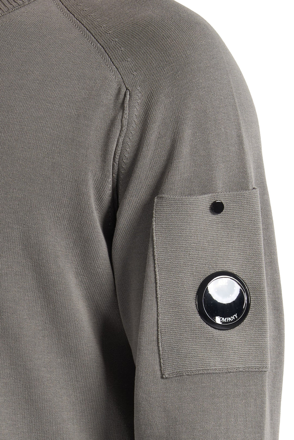  Cp Company C.p. Company Maglione Con Lens Gunmetal Uomo - 2