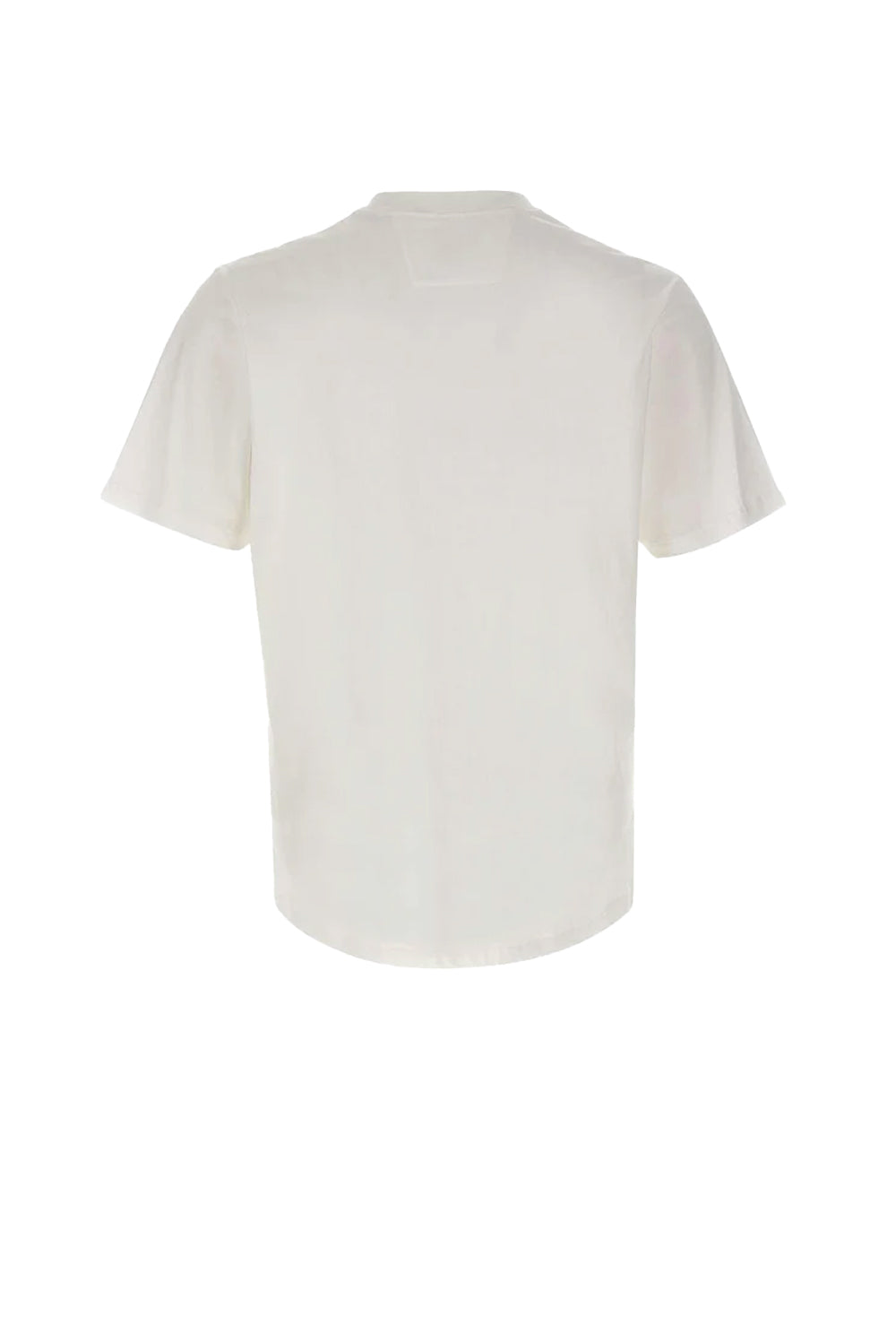  Cp Company C.p. Company T-shirt Logo Patch Gauze White Uomo - 2
