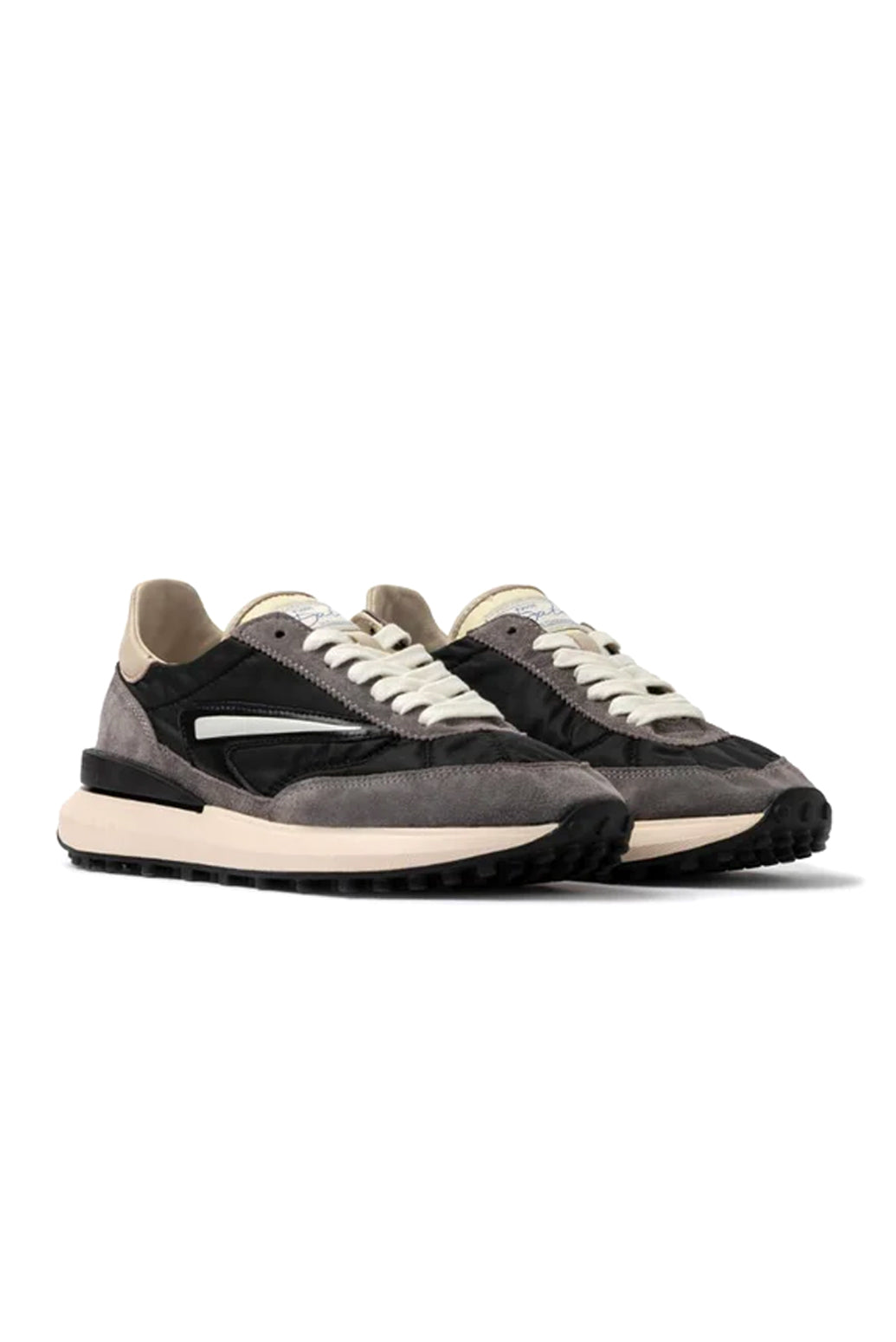 Date D.a.t.e. Sneakers Athleta Nylon Black Ivory Uomo - 2