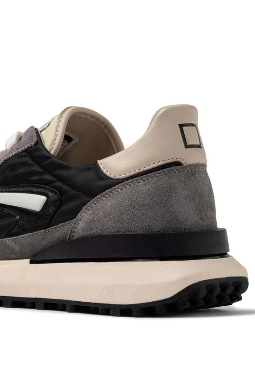  Date D.a.t.e. Sneakers Athleta Nylon Black Ivory Uomo - 3