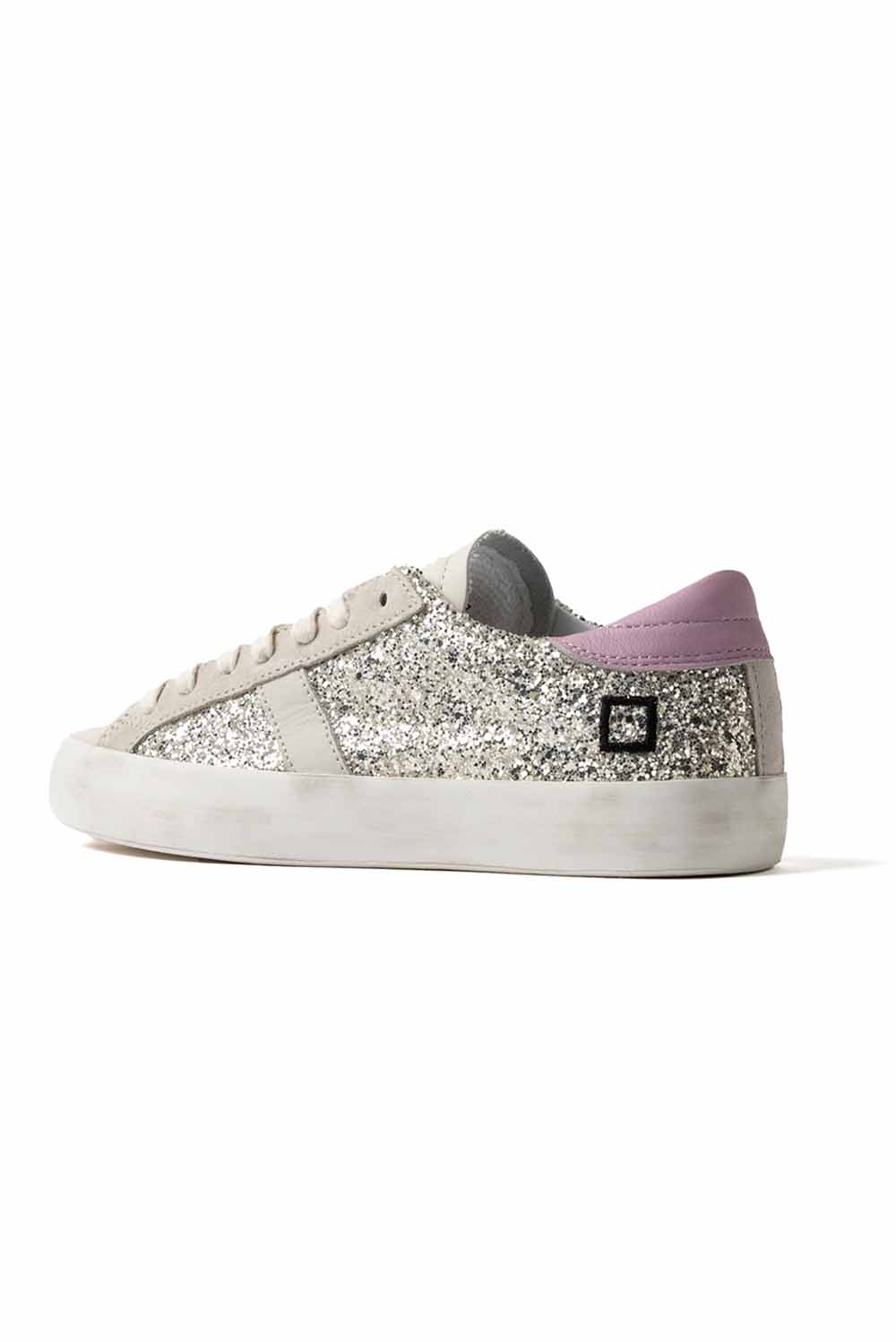  Date D.a.t.e. Sneakers Hill Low Glitter Platinum Woman - 2