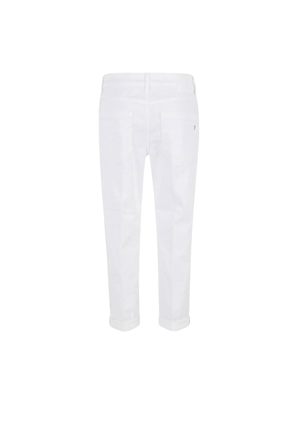  Dondup Koons Jeans Con Bottoni Gioiello Bianco Woman - 2
