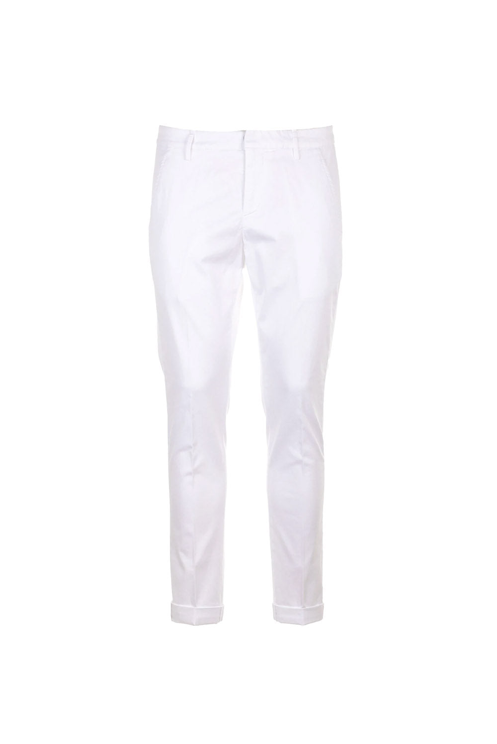  Dondup Pantalone Gaubert Popeline Bianco Uomo - 1