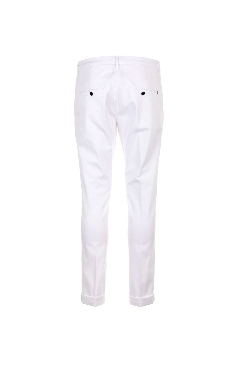  Dondup Pantalone Gaubert Popeline Bianco Uomo - 2