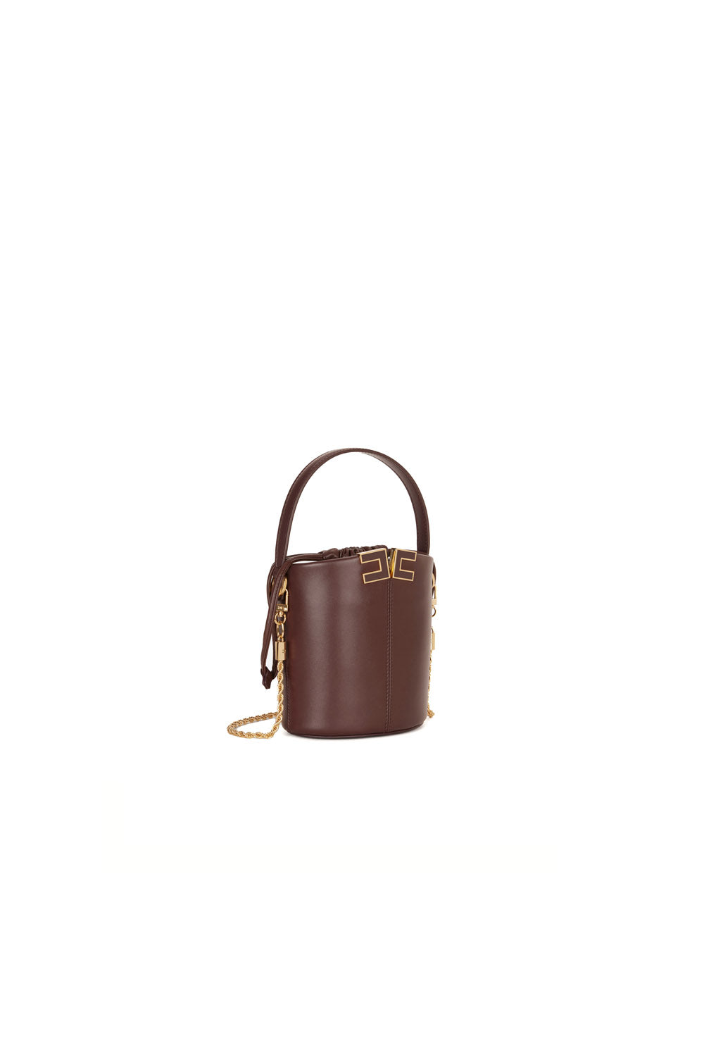  Elisabetta Franchi Borsa Secchiello Cacao Woman - 2