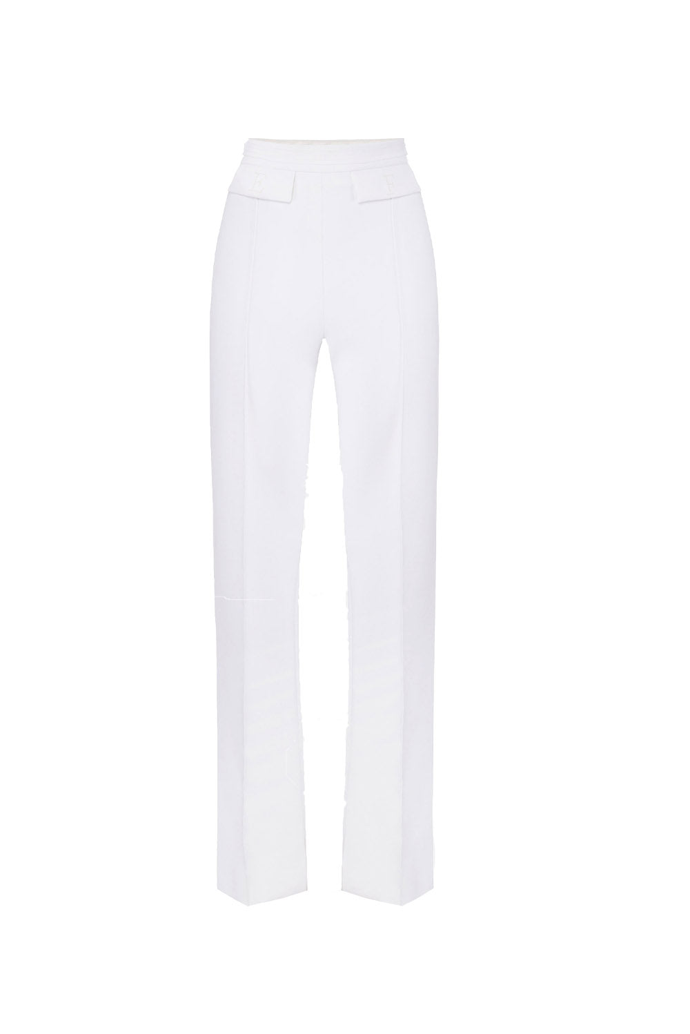  Elisabetta Franchi Pantaloni Essential Stretch Avorio Woman - 1