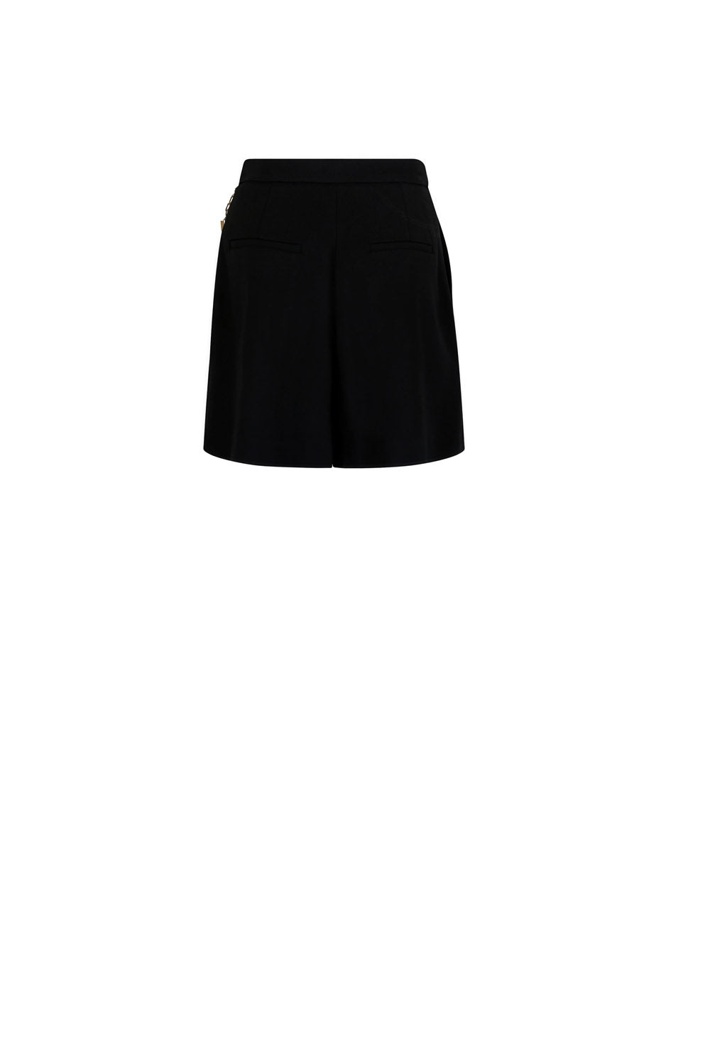  Elisabetta Franchi Shorts In Gabardine Nero Woman - 2