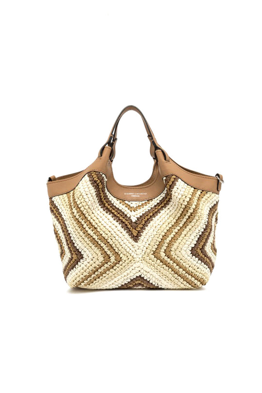 Gianni Chiarini Borsa Dua Rafia Large