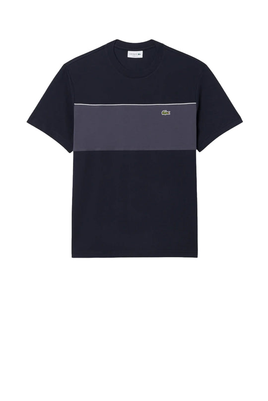 Lacoste T-Shirt Cotone Color Block