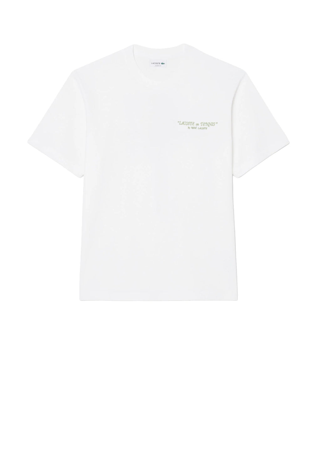  Lacoste T-shirt Cotone Ricamata Uomo - 1