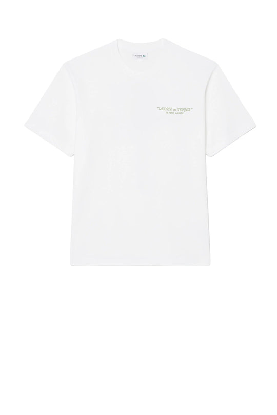 Lacoste T-Shirt Cotone Ricamata