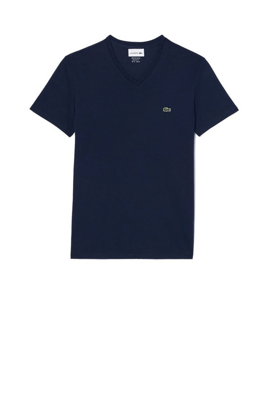 Lacoste T-Shirt Cotone Pima scollo V