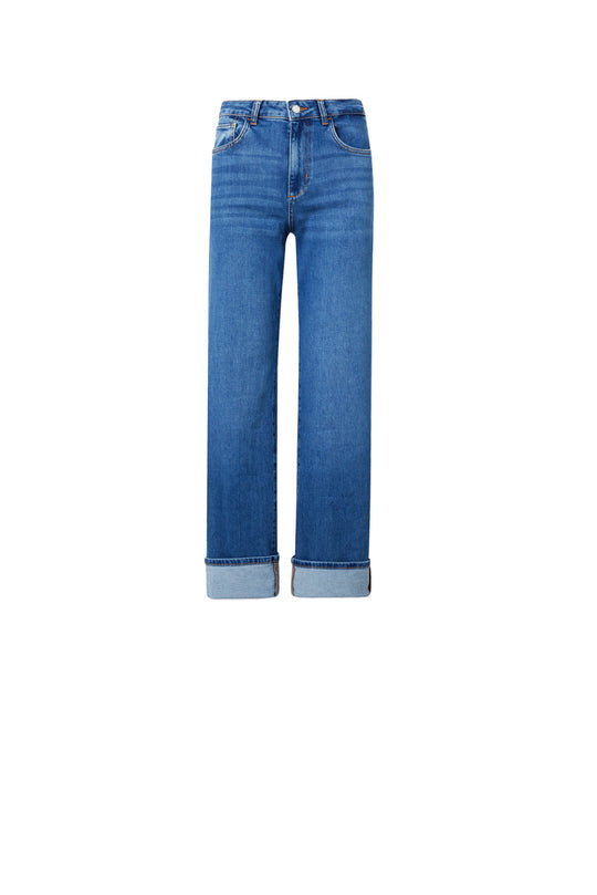 LIU JO Jeans Straight con risvolto