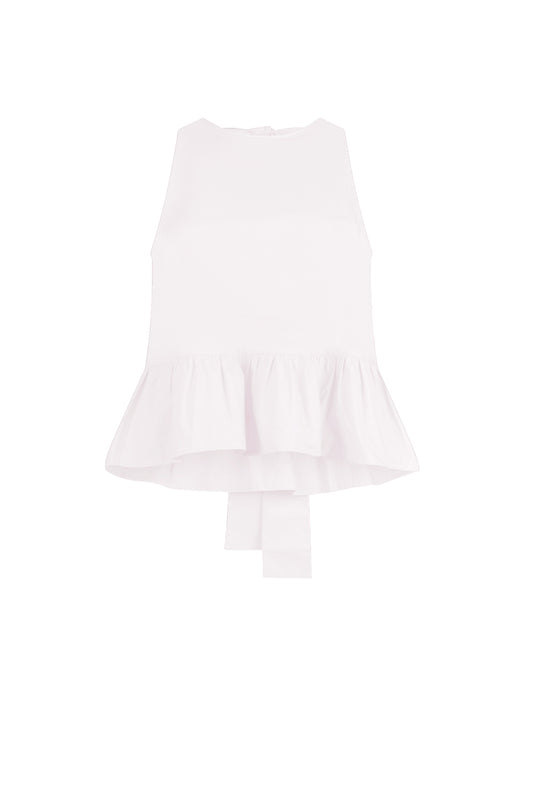Liu Jo Top Popeline con fiocco