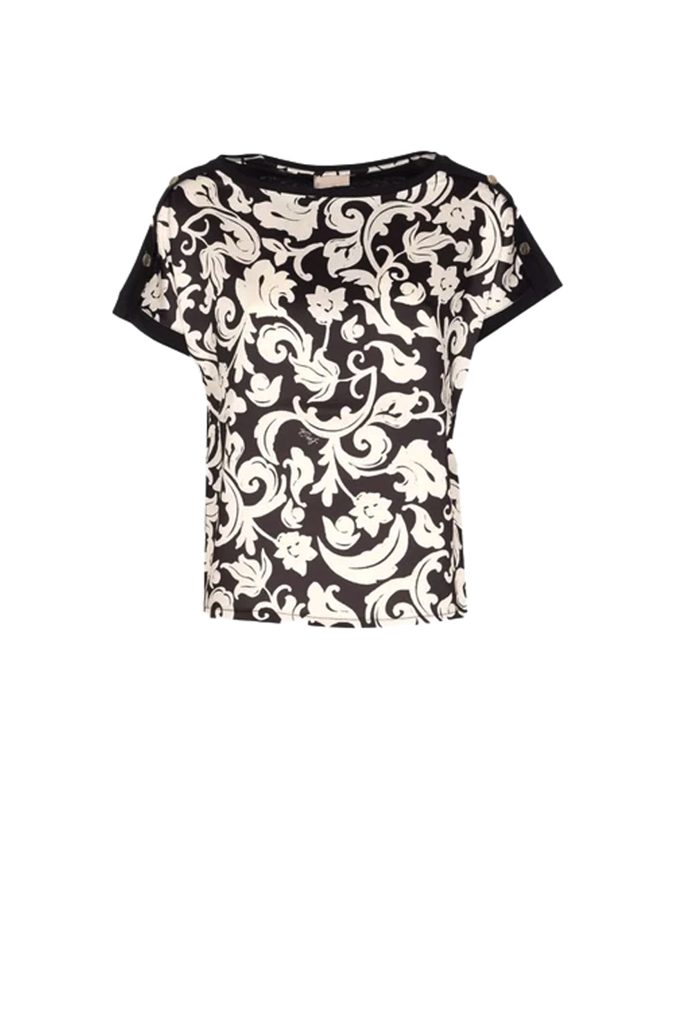  Liu Jo T-shirt Twill Stampato Nero Arabian Woman - 1