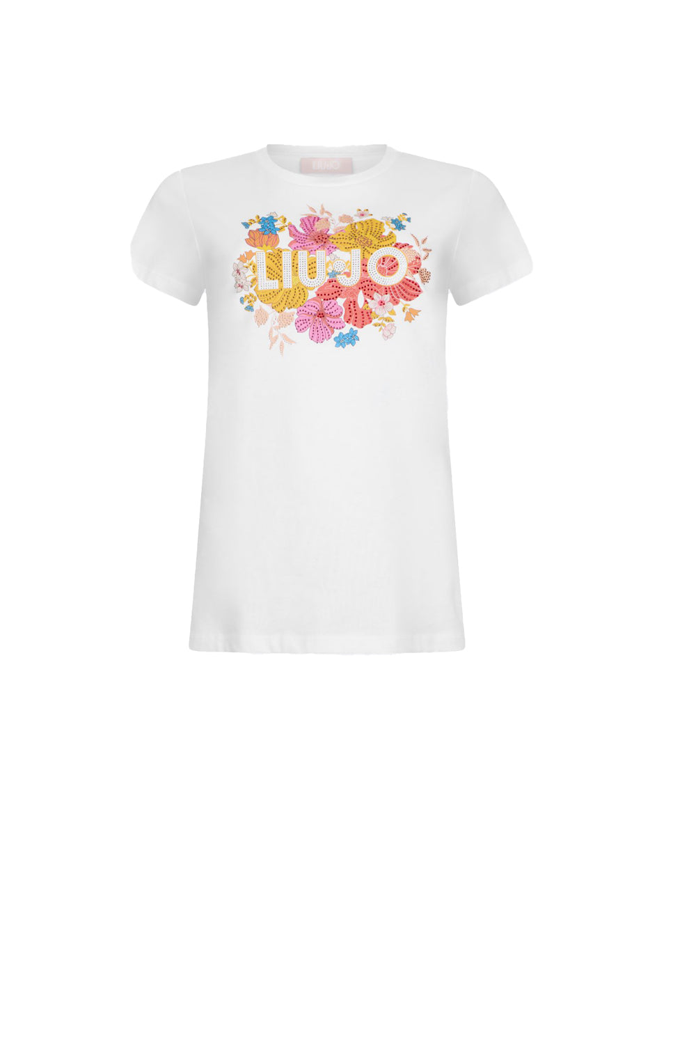  Liu Jo T-shirt Stampa E Strass Red Bloom Woman - 1