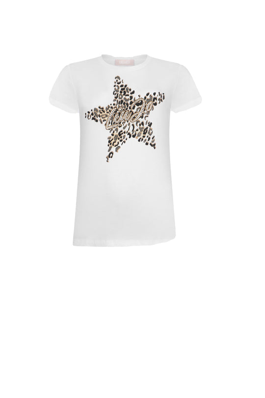 Liu Jo T-shirt Stampa e Strass